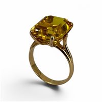 Cuneo - Corso Nizza 11 - Ring Goldside Woman in Yellow Gold Topazio 4.00 Ct AN.GS0087 - AN.GS0087